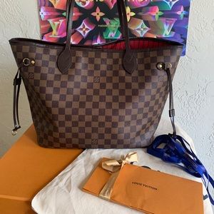 SOLD ON Ⓜ️!!Louis Vuitton Neverfull Damier Ebene